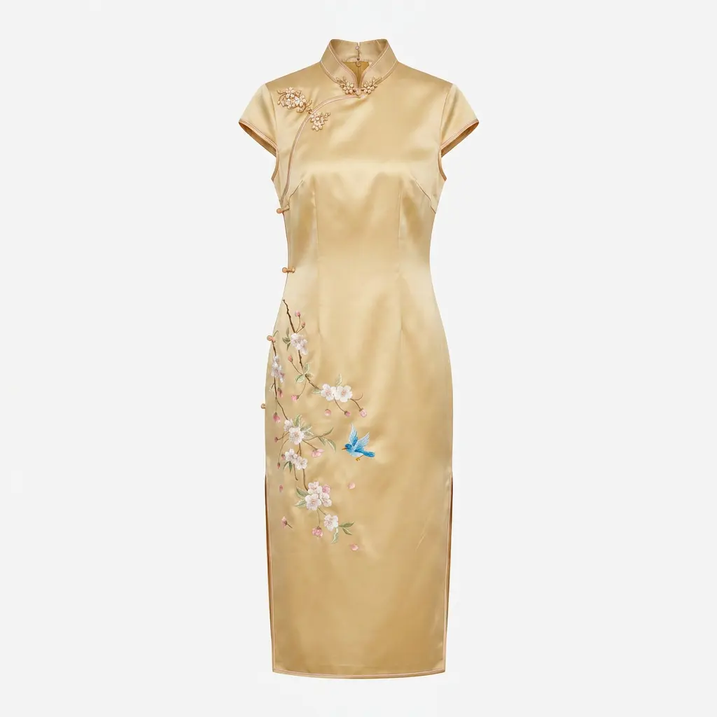 Begonia and the Songbird QiPao/Cheongsam