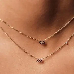 Lucky numbers 18k Gold plated