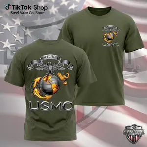 USMC Semper Fidelis Shirt, Eagle Globe Anchor Marine Corps Tee, United States Marine Corps Veteran Shirt, USMC Military Patriotic T Shirt, Semper Fi Marine Gift For Veteran Men Women