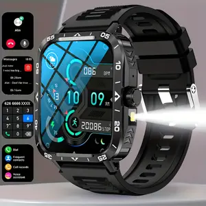 2024 New Smartwatch, IP67, LED Display, Altitude Gauge, Barometer, 100+ Sports Modes, 300mAh Battery, Multimedia Information Viewing, Weatherometer, Pedometer, Fitness Tracker, Wireless 5.0, Android/iOS Compatible, with Call/Answer, for Out