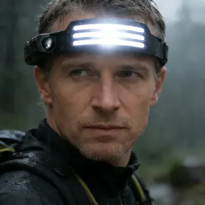 ISUNMEA 2 PCS LED Headlamp Rechargeable, 230° Wide Beam Head Lamp with Motion Sensor,Super Bright Motion Sensor Head Lamp Flashlight,IPX4 Waterproof High Lumen Bright Headlight Flashlights with Adjustable Headband, USB Cable Include