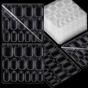 900pcs Nail Adhesive Tabs, 15 Sizes of Press on Nail Sticky Tabs, Nail Stickers for Press on Nails, Nail Tabs Nail Glue Stickers, 60 Sheets