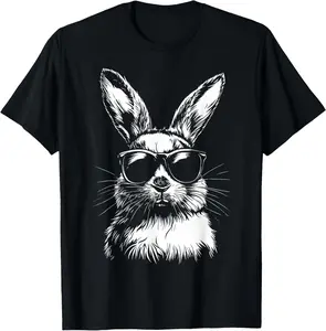 Rabbit Easter Bunny Sunglasses T-Shirt