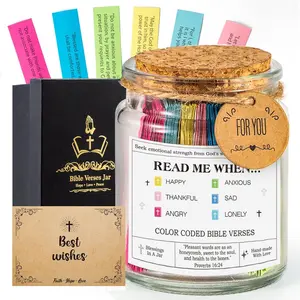 Verse Jar(KJV), Read Me When  Verses Jar, Christian Gifts for Women Men Mom Dad Friend, Christmas Gifts, Mothers Day Gifts, Graduation Gifts, Religious Gift,  Jar, Prayer Jar, Hope Jar