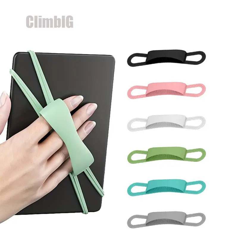 2PCS E-Reader Wrist Strap Holder, Universal Tablet Hand Grip Strap, Anti-Drop Reading Accessory, Comfortable Finger Loop Handle, Portable One-Hand Holder for Tablets, E-Books & Smartphones,Outdoor