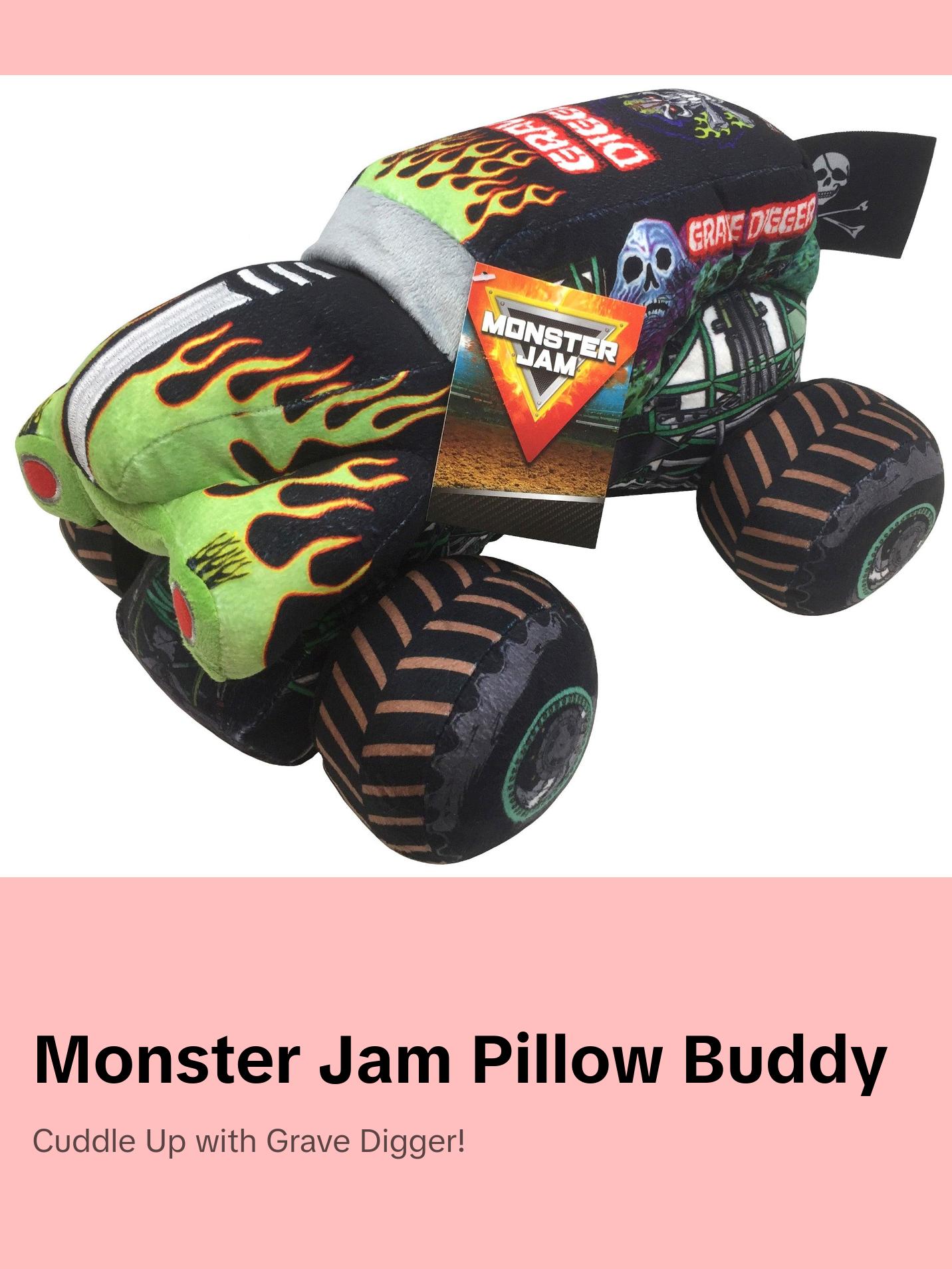 Jay Franco Monster Jam Grave Digger Plush Stuffed Pillow Buddy