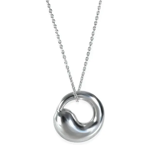Pre-owned Tiffany & Co. Sterling Silver Elsa Peretti Eternal Circle Pendant