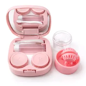 Portable Travel Organizer Kit with Mirror & Storage