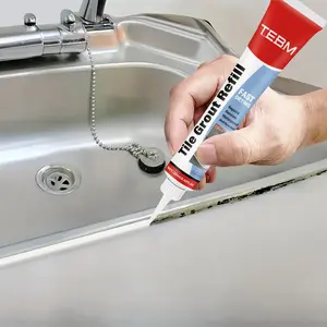 RV Waterproof Flexible Tile Grout Durable Sealant for Bathrooms and Kitchens, Multipurpose Moisture-Proof Grout Repair Paste, Effective for Bathtubs, Sinks, Floors and Showers
