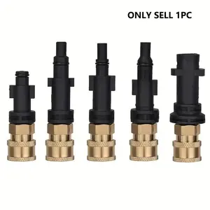 High Pressure Washer Adapter 1/4 Inch Quick Release for Water Guns, Garden Hose Connectors, Compatible with Karcher Lavor Bosch Parkside, Efficient and Durable Car Wash Solution