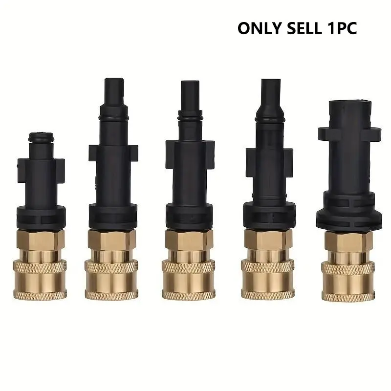 High Pressure Washer Adapter 1/4 Inch Quick Release for Water Guns, Garden Hose Connectors, Compatible with Karcher Lavor Bosch Parkside, Efficient and Durable Car Wash Solution