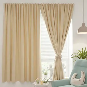 Self Adhesive Portable Curtains Simple and Easy to install Bedroom Window Thermal Lnsulated Kitchen Room Darkening Black Small Drapes No Rod Needed Easy to Hang Curtains, Use for  Bedroom, Living Room, Dining Room, Kitchen, beautiful Home Office, 1-Pack,