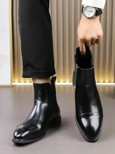Men's Fashionable Chelsea Boots, Casual Comfortable Pointed Toe Boots for Daily Wear, Minimalist All-match Boots for Men, Business Fashion Boots, Elegant Boots