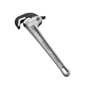 VEVOR Pipe Wrench,  14" Aluminum Straight Pipe Wrench, Automatic Jaw Adjustment, Adjustable Plumbing Wrench, Easy to Carry, Ergonomic Handle, Hangable Design, for Water Pipes, Automotive Repairs