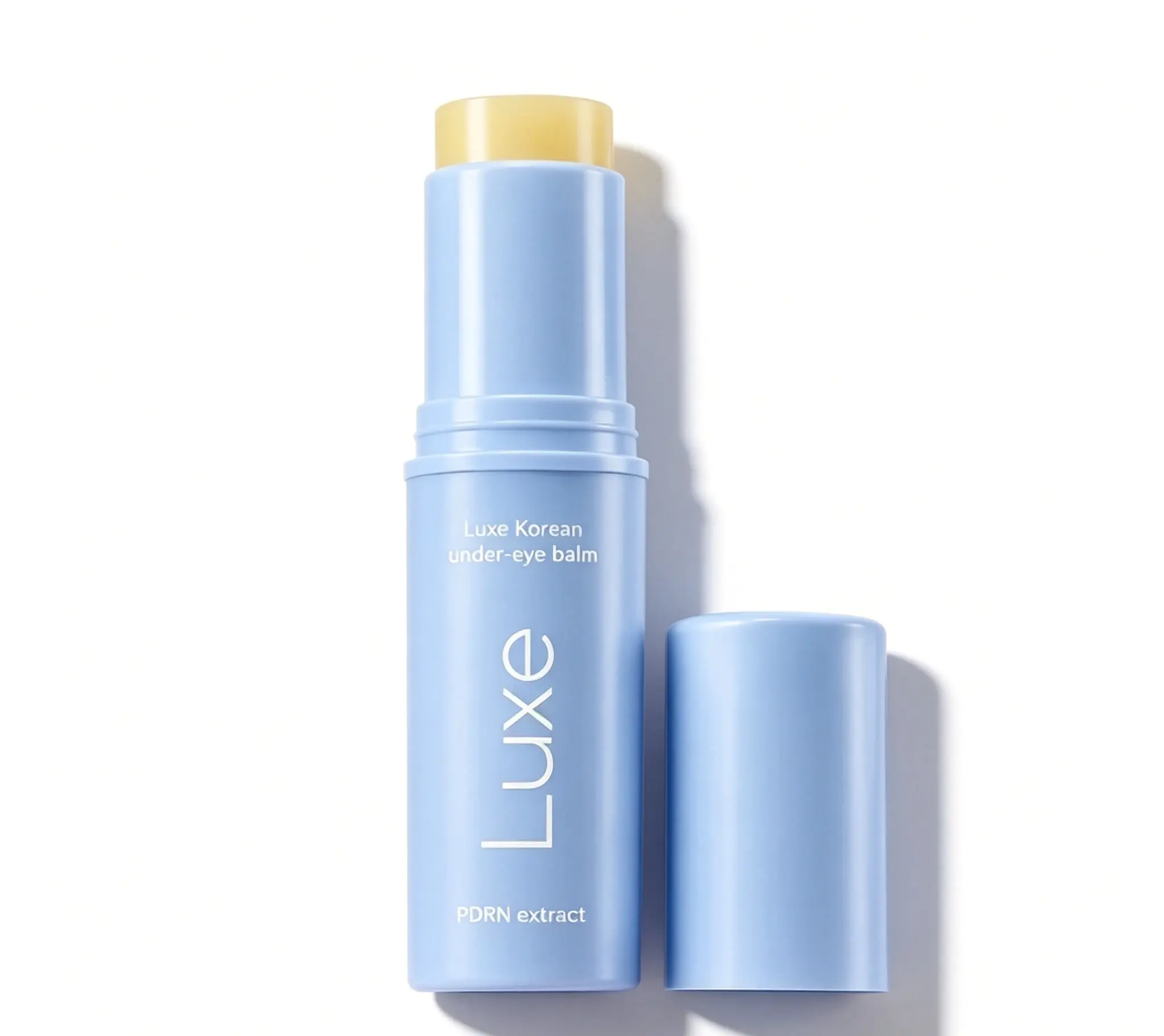Luxe Korean PDRN Beauty Balm Stick with Adenosine, delivers 48HR long-lasting hydration, lifts and firms face & under-eye area, reduces puffiness, dark circles, fine lines and wrinkles, works as smoothing primer for daily Korean skincare routine