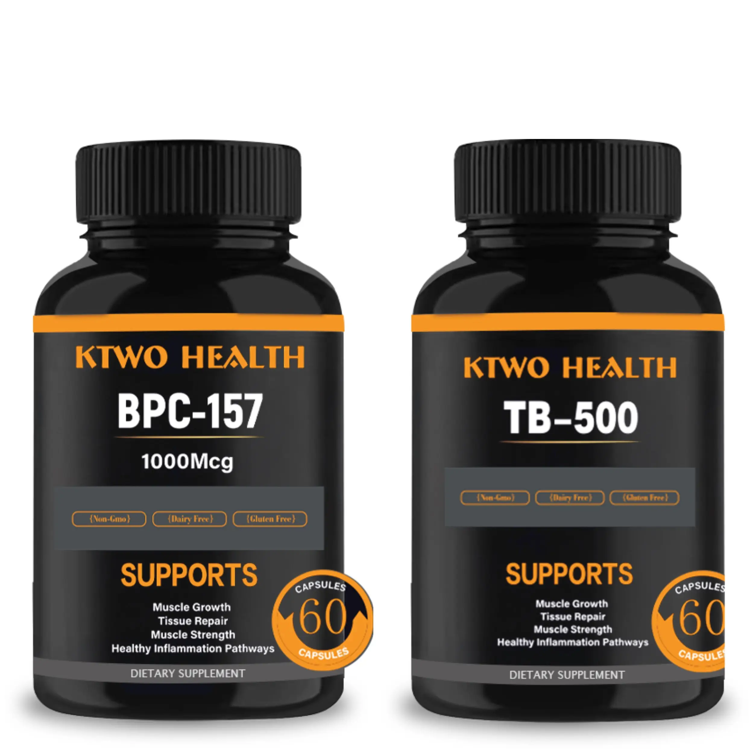 KTWO Health Peptide  wolverine Research Stack TB-500 1500mcg & BPC-157 1000mcg S...