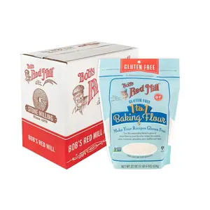 Bob's Red Mill Gluten Free 1 to 1 Baking Flour, 22oz (Pack of 4) - Non GMO, Vegan, Kosher