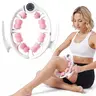 Merach Manual Push-Pull Roller Relaxing Deep Tissue Massage Cellulite Massage Tool Ring for Thigh Calf & Waist Foam Roller for Daily Stretching & Recovery Body Care Pink BackToSchool