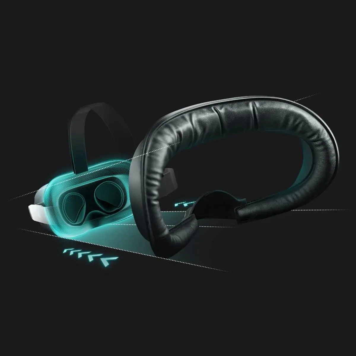 Rebuff Reality Face Foam Upgrade Set for Quest 2, Black