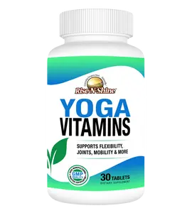 Yoga Vitamins - Elevate Your Yoga Practice With Flexibility, Mobility & Joint Health - With Glucosamine, Chondroitin  MSM and  More!