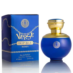 NOVOGLOW Verse Deep Blue Eau De Parfum for Women, Long-Lasting Fruity Floral Perfume with Notes of Flowers, Rose & Musk, 3.4 fl oz / 100ml, 3 To 3.9 Fl Oz