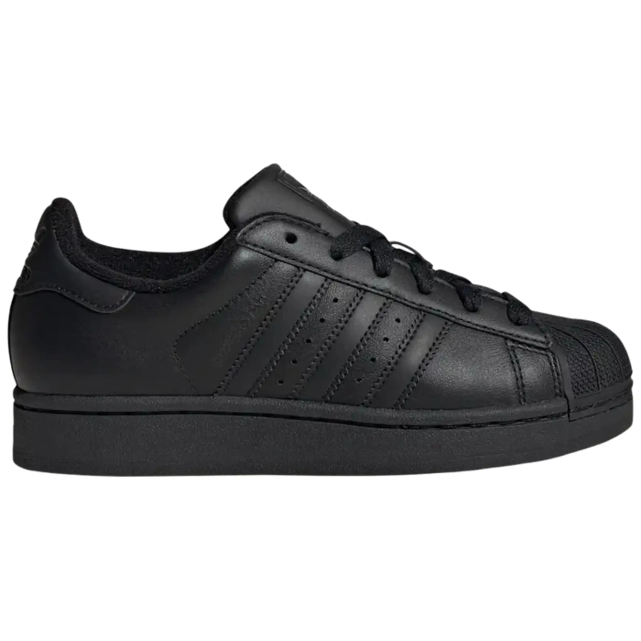 adidas Superstar II Core Black Youth Fashion Shoes New
