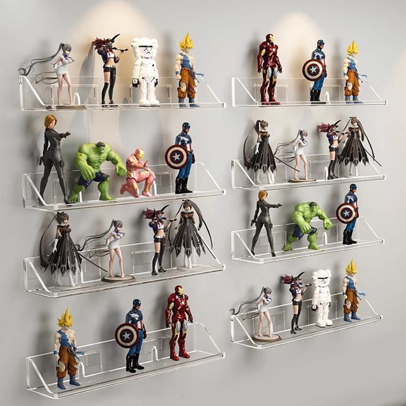 Blind box display rack storage cabinet on the wall transparent acrylic ...