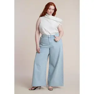 ELOQUII Women's Plus Size Embellished Rhinestone Jeans