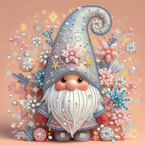 Gnome Pattern DIY Diamond Arts Colorful Painting Kit without Frame, DIY 5D Irregular Diamond Arts Colorful Painting Kit, Wall Art Decor for Home, Diamond Painting Kits