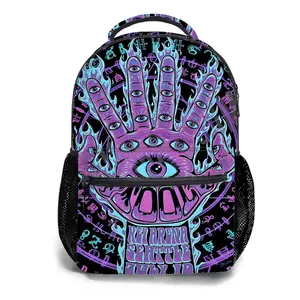 Tool-Band-Backpacks for Girls, Cute School Backpack for Girls Boys, Aesthetic Bookbag for Teens, Lightweight Classic Backpack for Travel, Work, Picnic A-74