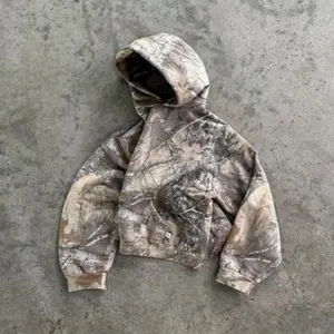 Men's Camo Hoodie - RealTree Camouflage Design for Outdoor Activities