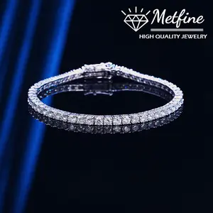 4MM Cubic Zirconia Tennis Bracelet for Women Men CZ Bracelets Sizes 6.5 7 7.5 8 9 Inches Anniversary Birthday Engagement
