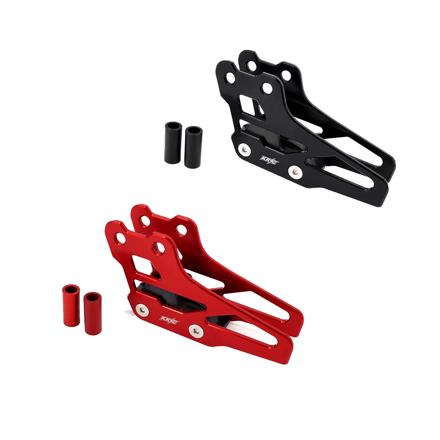 KKE Aluminum CNC Machined Rear Chain Guard for Rawrr Mantis X 2024-2025 (Black & Red, 1 Piece) - Friction Guard, Component Protection, Stable Operation, Upgraded Mud/Debris Shield, Reduces Maintenance Hassle