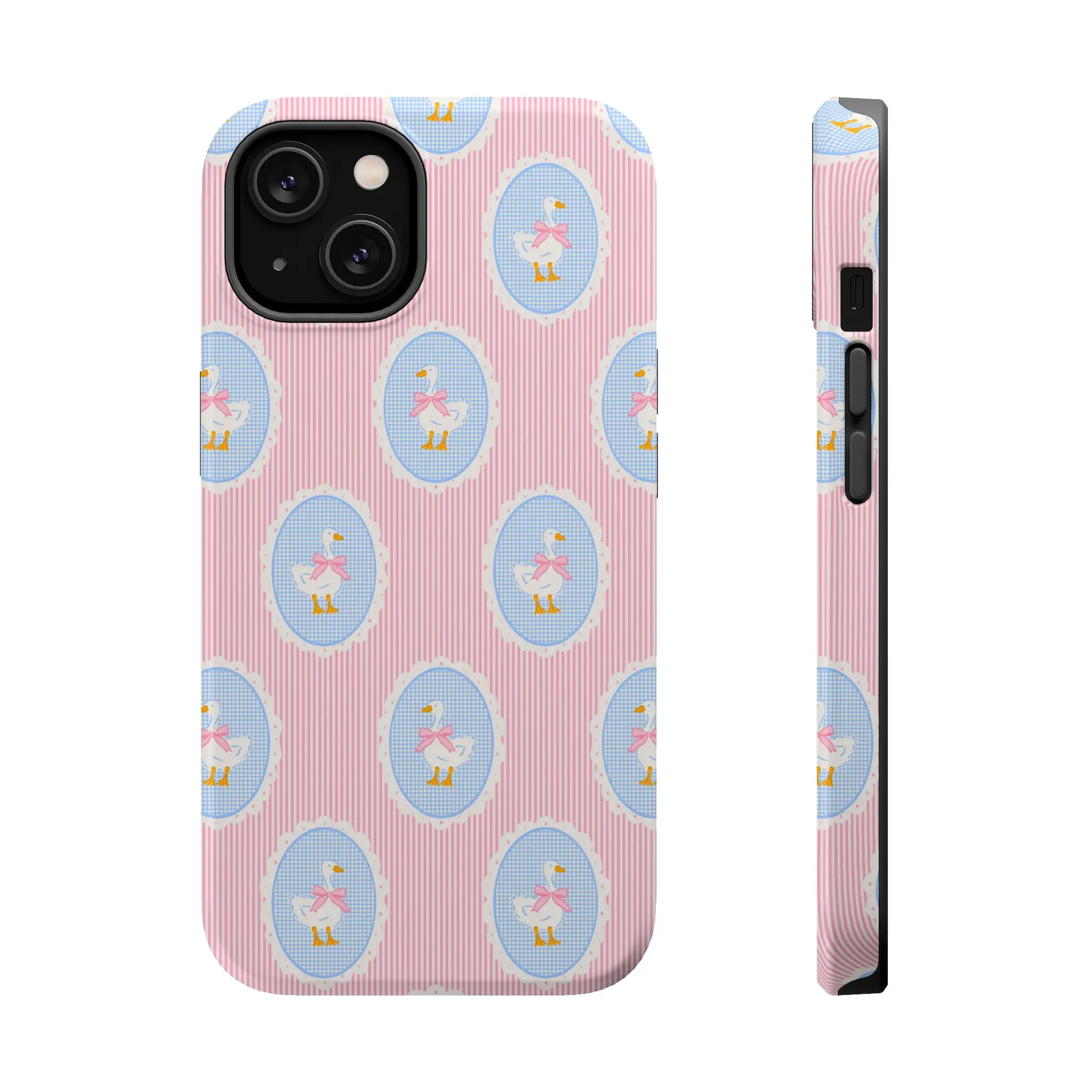 Coquette Goose Phone Case For Samsung S25 24 23 17 16 iphone 15 pro max case 14, iphone 13 cases, 12, 11 High-Quality Must-Have with| Does Not Affect Portable Charger|   Can Be Placed in Phone Holder Car|   men women girly Gift