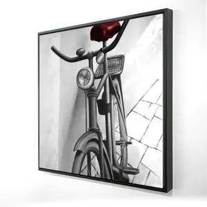 Begin Home Decor 2081-2424-TR60-1 24 x 24 in. Industrial Abandoned Bicycle Canvas - Home Decor Framed Art