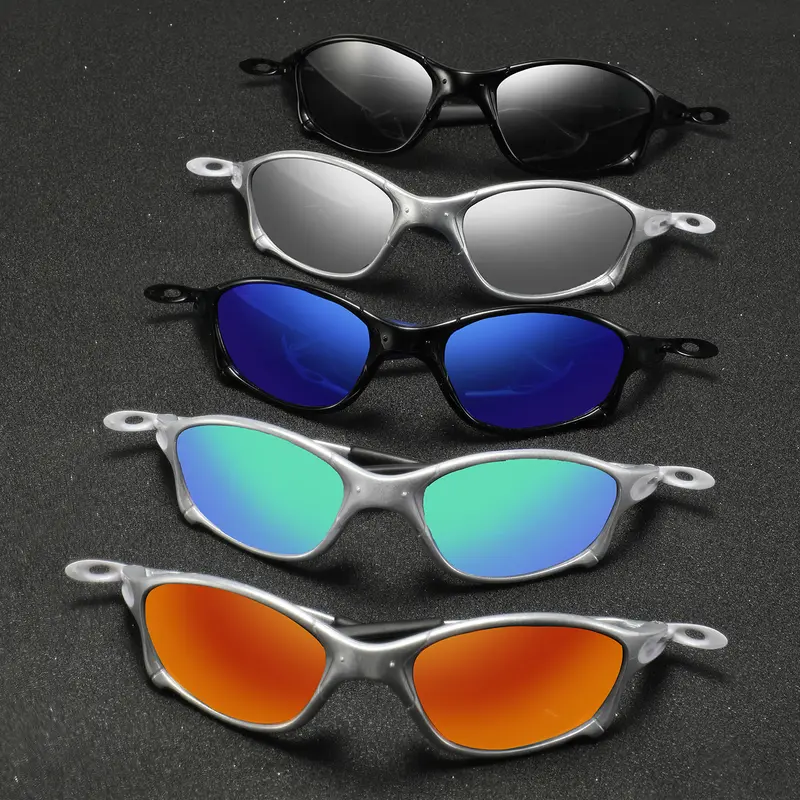 【Black Friday】Men's PC Cyberpunk Style Fashion Glasses, 5-Piece Trendy Decorative Eyewear for Daily Outdoor Driving & Cycling