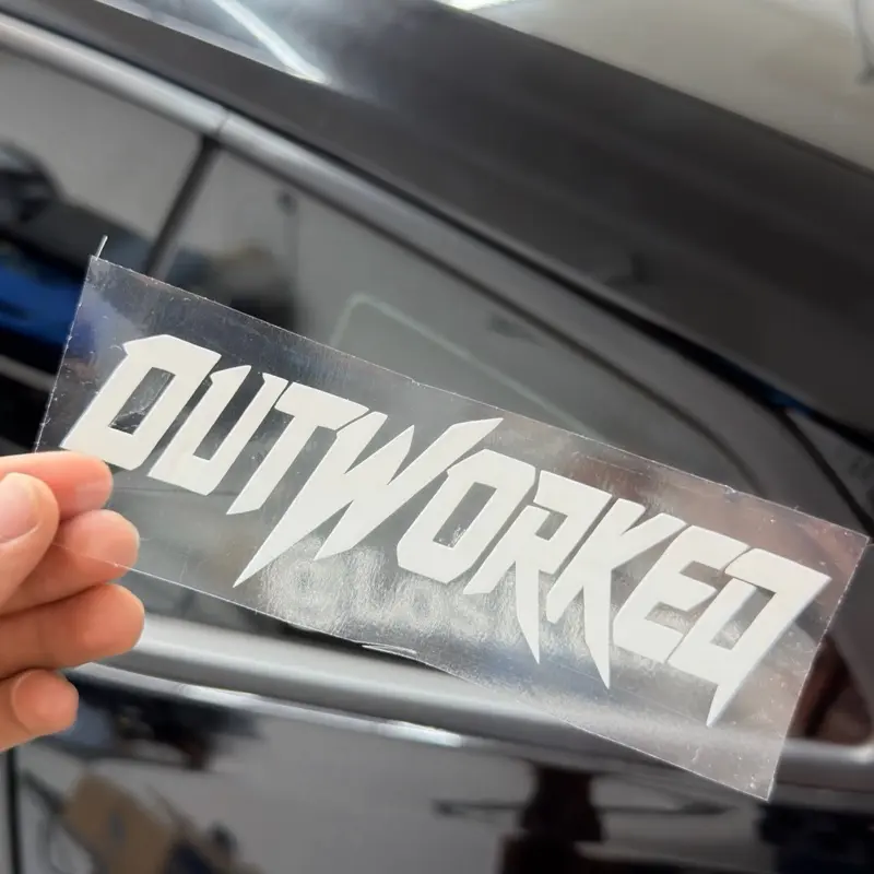 OUTWORKED 6” x 2” Premium Vinyl Decal