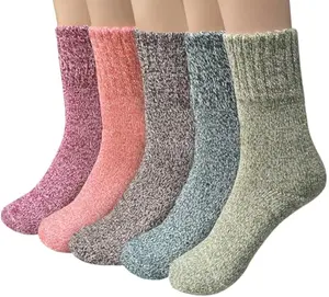 Wool Socks for Women, Winter Boot Socks Stocking Stuffers Gifts for Women Warm Crew Hiking