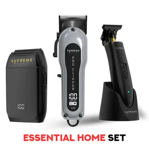 Supreme Trimmer Essential 3-in-1 Home Set - Lightweight Comfort Clippers for Home Use