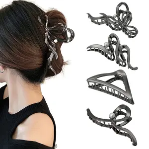 AWAYTR Fashion Irregular Metal Hair Claw for Women Large Hair Claw Clips for Thick Hair Thin Hair Non-Slip Hair Clips Headwear Hair Accessories