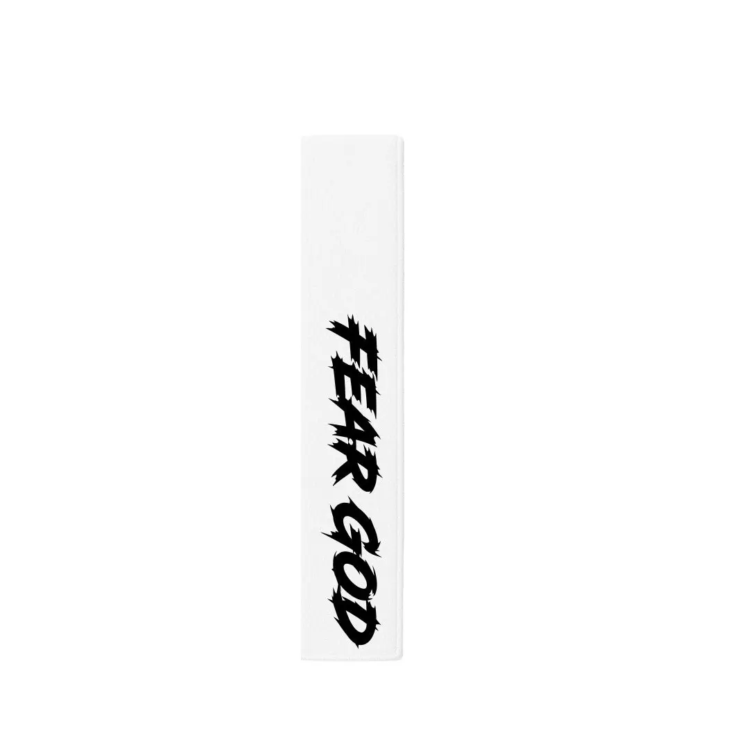 "Fear God" Football Streamer Towel White "Fear God" Football Streamer Towel White