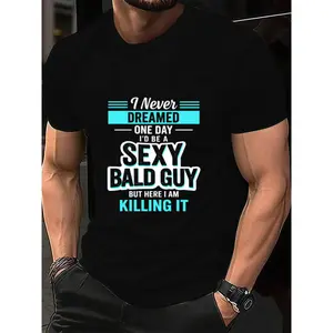 Bold Confidence Bald Guy Shirt – Playful Sexy Casual T-Shirt
