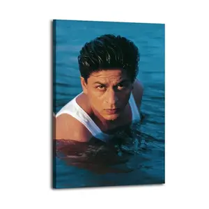 Shah Rukh Khan Canvas Aesthetic For The Bedroom Wall Sitting Room Dormitory Wall Office Wall Poster Decorative Painting Canvas Wall