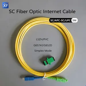 Fiber Optic Patch Cable SC/APC-SC/UPC LSZH/PVC G657A1/G652D Indoor FTTR  Optical Jumper Cable Extension Cord High Quality