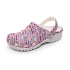 Women's Smoke a Doob Rolled Cig Joint Print Garden Clogs Lightweight EVA Sandals Anti-Slip Sole 90's Print Fashion Beach Outings