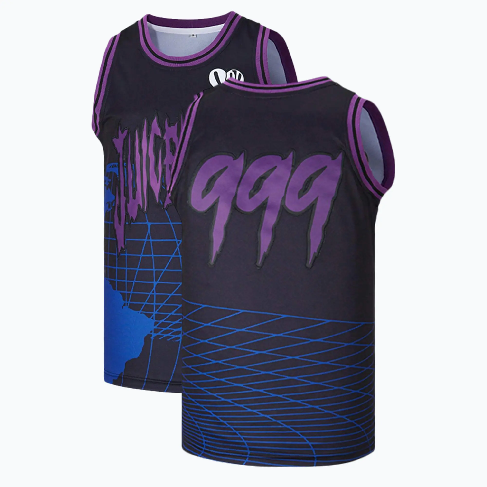 Men's #999 Hip Hop World Basketball Jersey Number Stitching Retro Streetwear Party Basketball Vest, Male, Embroidered Retro tiktokshopspringglowup Athletic Tops