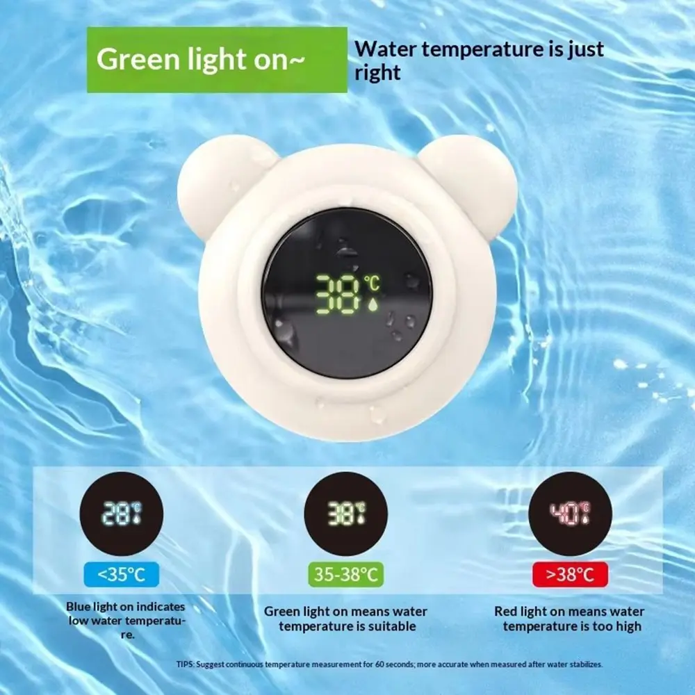 Baby Water Temperature Gauge for Bathing, Home Use Mummy Newborn Special Bathtub Shower Digital Display Thermometer, Baby Bath Toddler Bath Temperature Meter Care