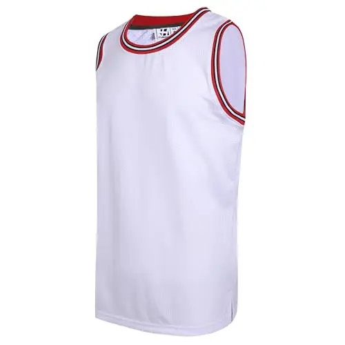 Red/Black/White Neck white Jersey