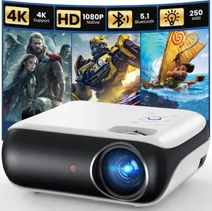 Movie Nights Just Got Better  Compact Projector with Big Screen & Easy Setup Anywhere