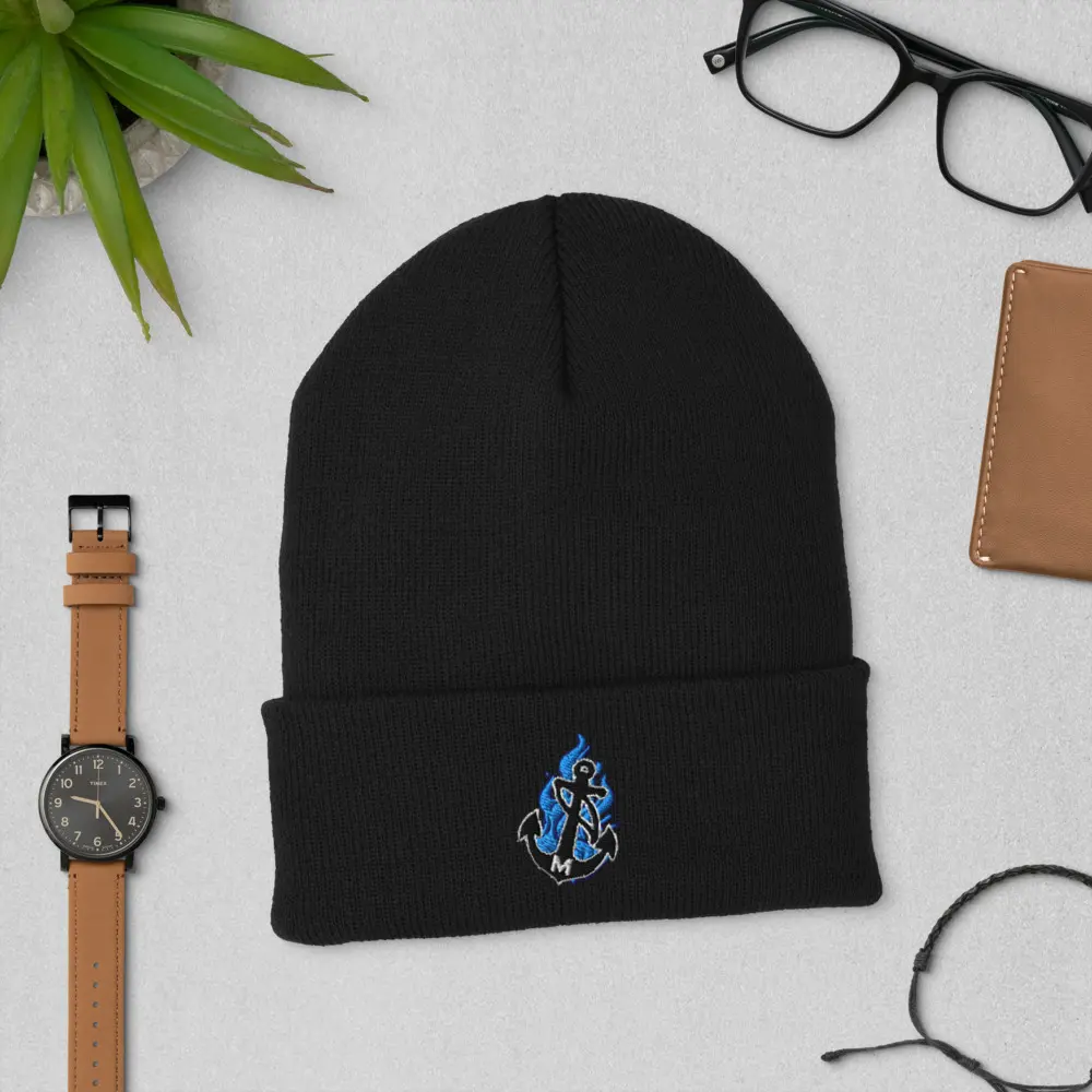 Mallory's Burning Anchor Cuffed Beanie